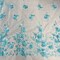 1 Yard 3D Floral Lace Fabric Embroidered on 100 Percent Polyester Soft Tulle Net Mesh White 60 inch Width